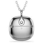 Una Angelic pendant and brooch Cushion cut, White, Mixed Plating